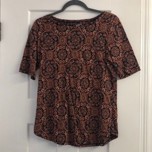 Orange detailed T-shirt